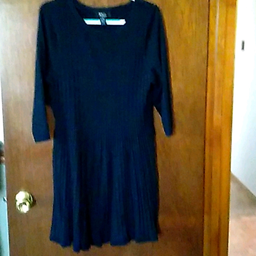 Black sweater dress